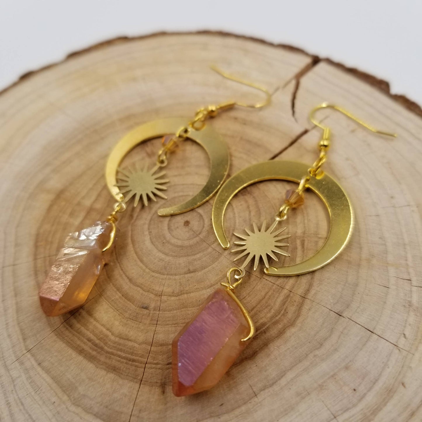 Sunshine & Moonlight Crystal Earrings