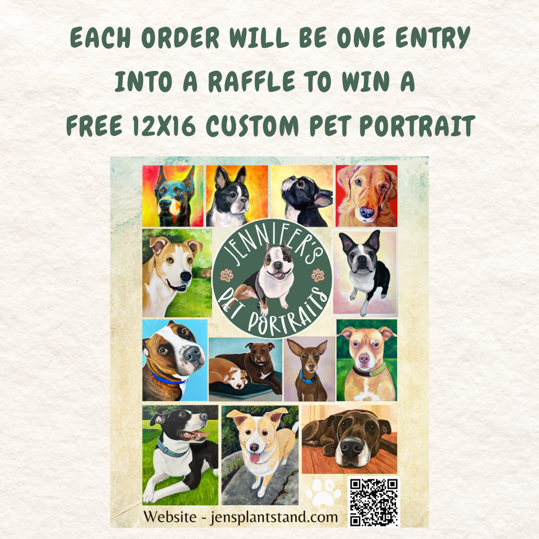 Illustrated pet portrait