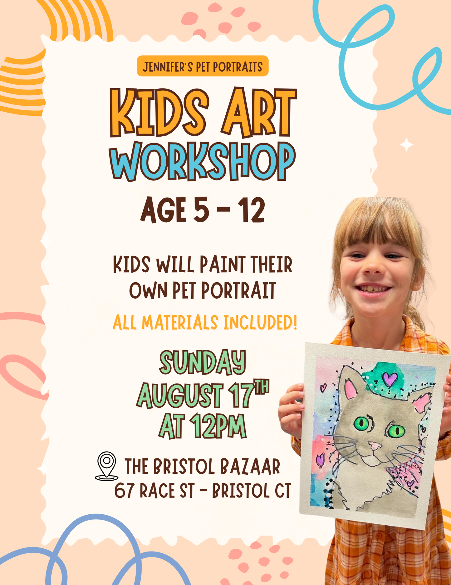 PAINT-YOUR-OWN PET PORTRAIT - KIDS WORKSHOP