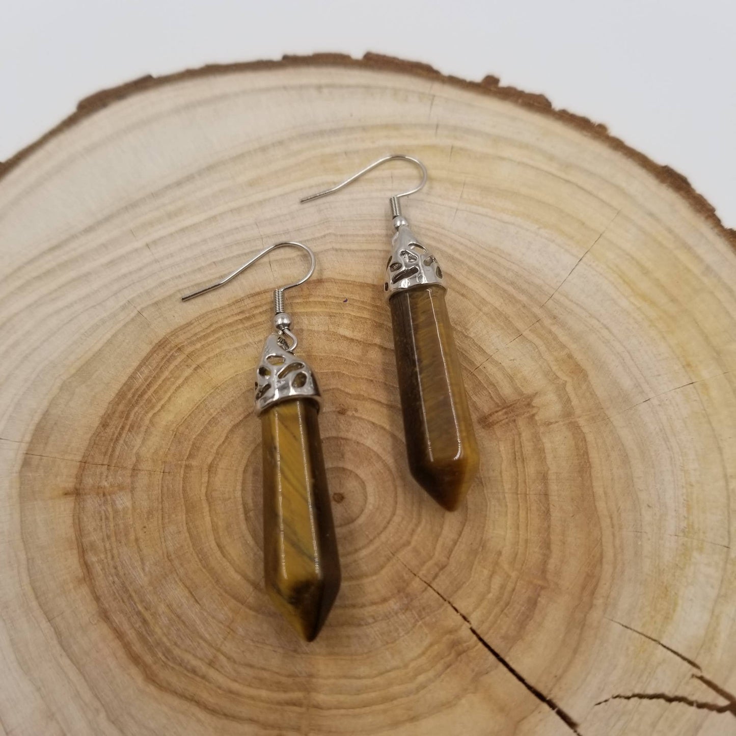 Handmade Natural Healing Stone Earrings
