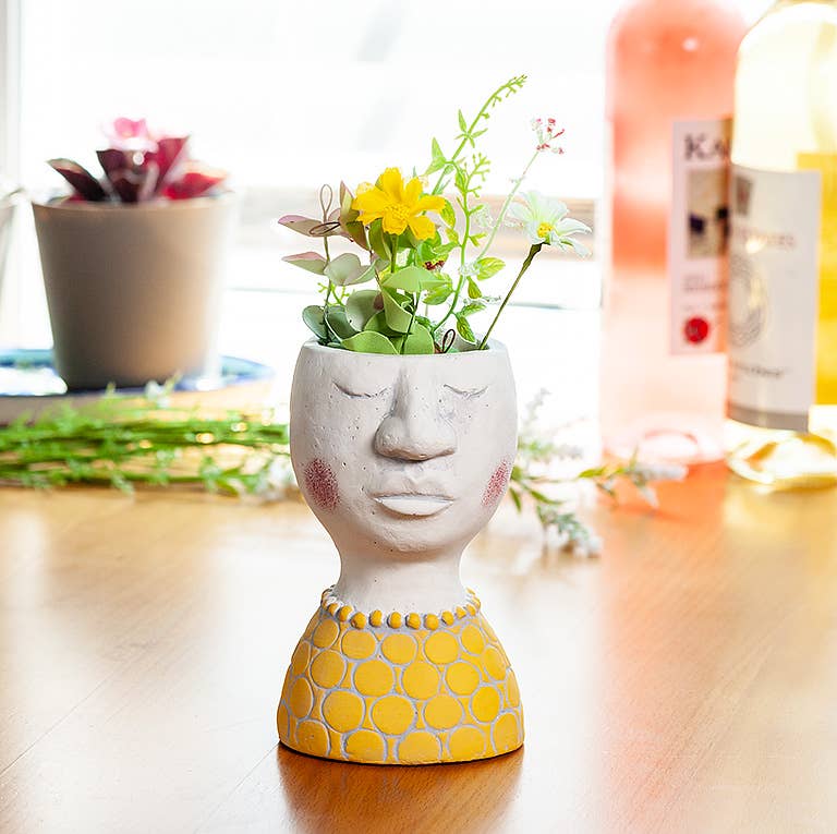 Sm Female Head Planter-6"H-1707