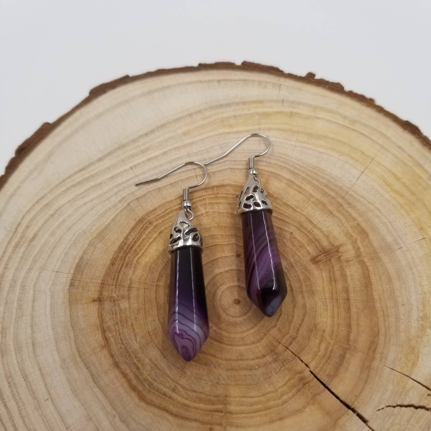 Handmade Natural Healing Stone Earrings