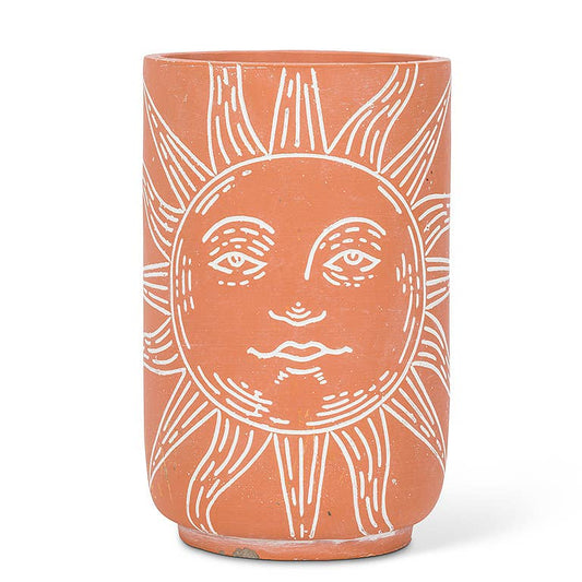 Lg Sun Face Vase/Cooler-9.5"H-1892