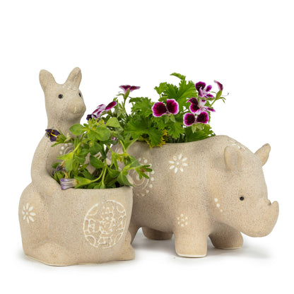 Kangaroo Shaped Planter-5.5"H-2517