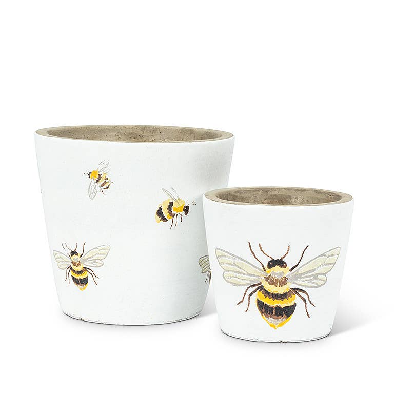 Sm Flying Bee Planter-4" H