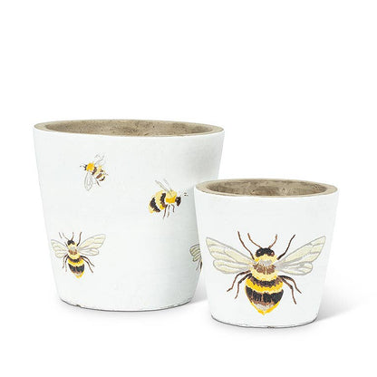 Sm Flying Bee Planter-4" H