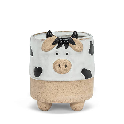 Sm Cow on Legs Planter-3" H