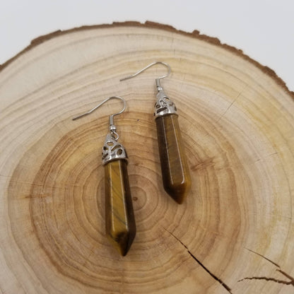 Handmade  Natural Healing Stone Earrings