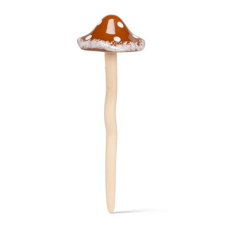 Large Wobbly Dot Mushroom Stake-10.5"H