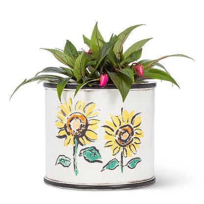 Lg Sunflower Planter-6"H-2734