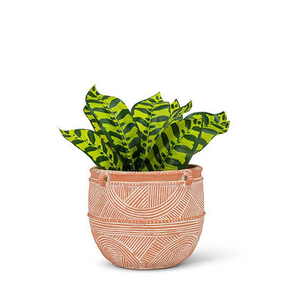 Sm Terracotta Rustic Planter-6"H