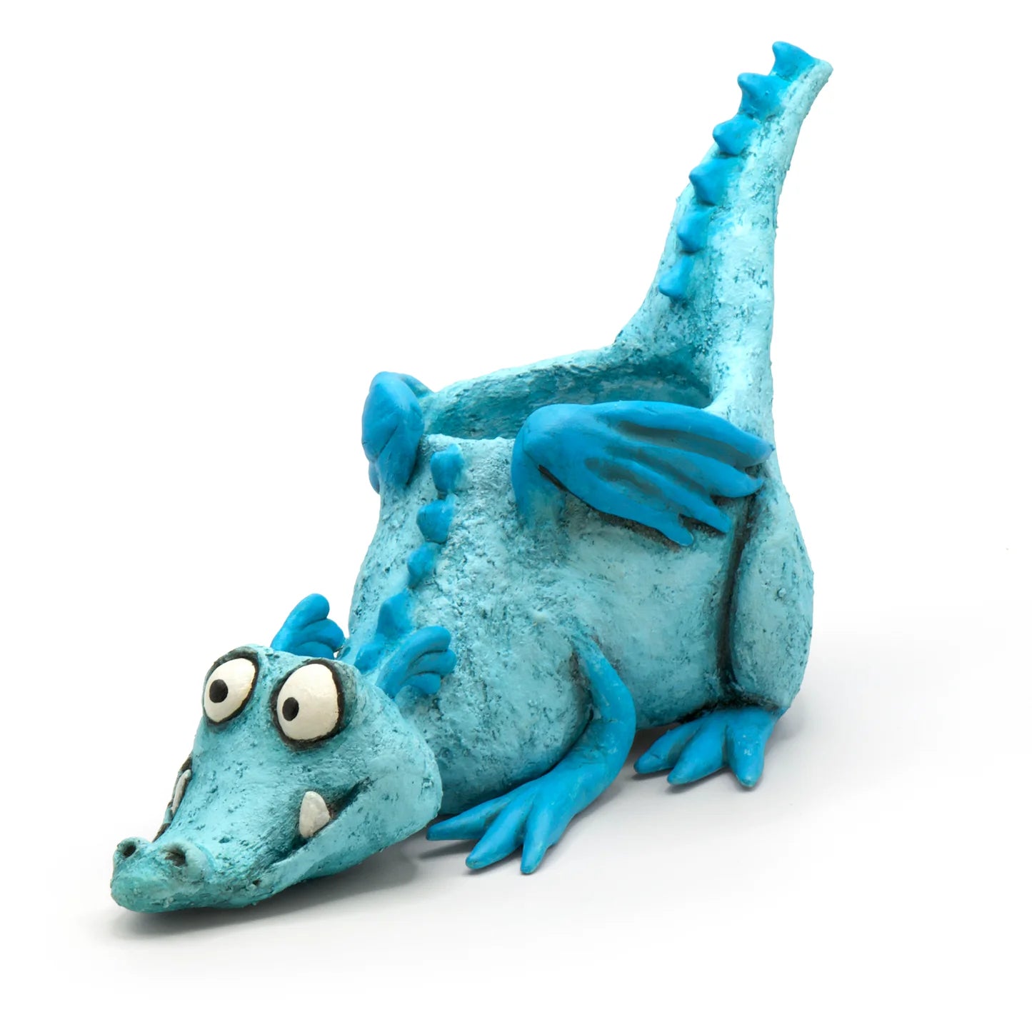 Lucky Blue Dragon Planter