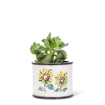 Sm Sunflower Planter-4"H