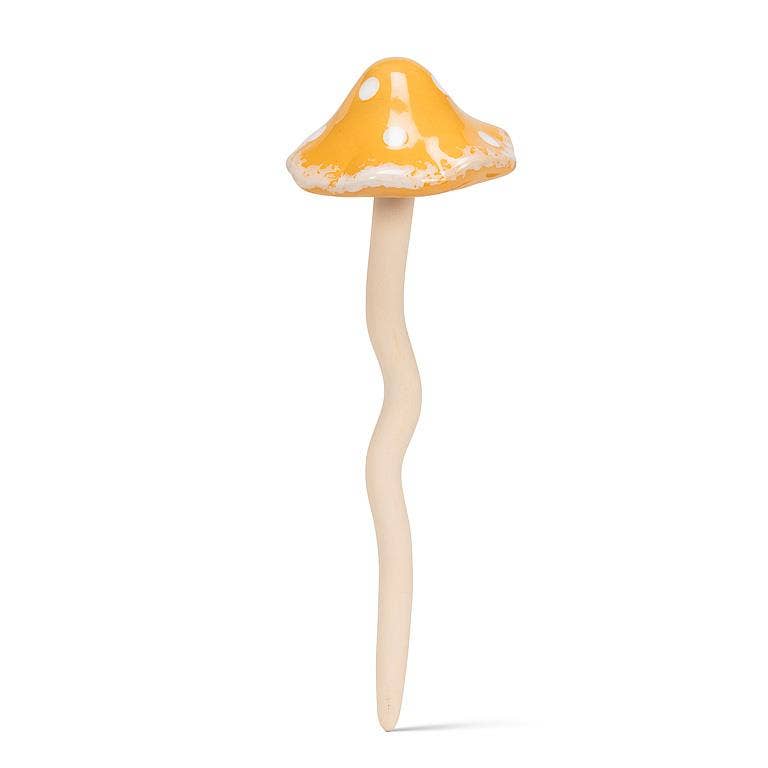 Large Wobbly Dot Mushroom Stake-10.5"H