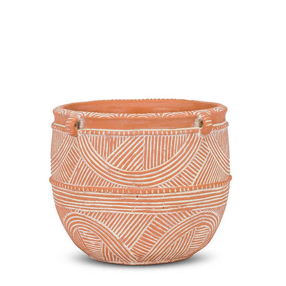 Sm Terracotta Rustic Planter-6"H