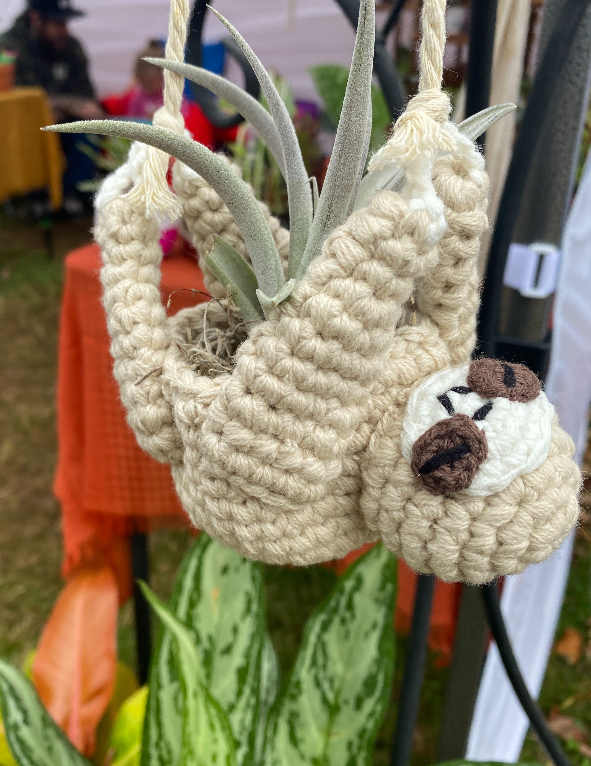 sloth air plant Sloth Plant Hanger – Jennifer's Plant Stand