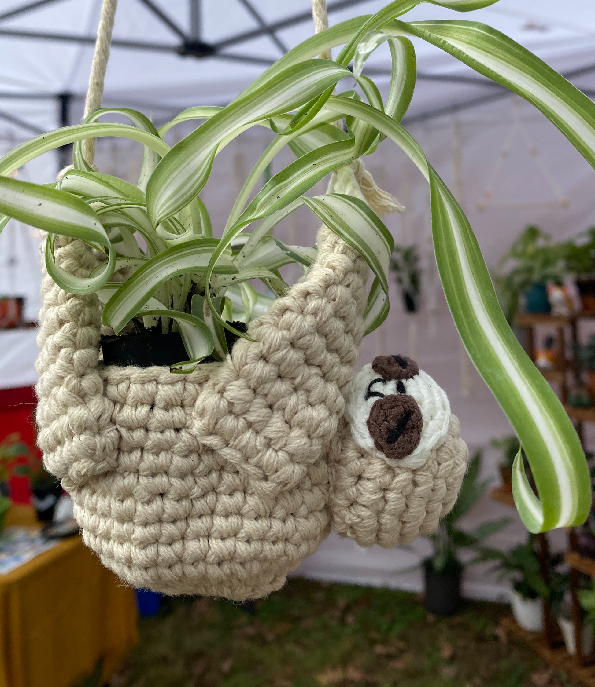 sloth pot plant Sloth Plant Hanger – Jennifer's Plant Stand